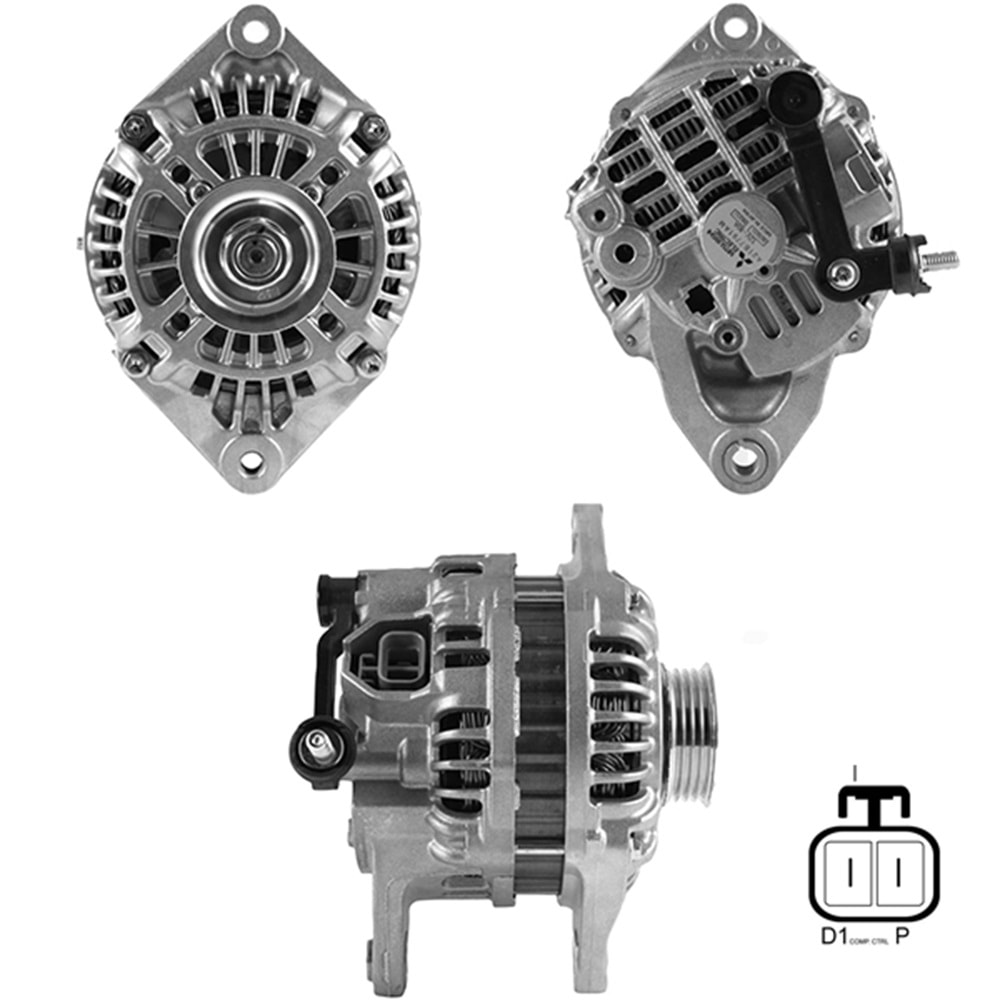 ALT. ALTERNATOR (URETIMDEN KALDIRILMISTIR) 12V 80 AMP MAZDA 323 - 626 - PREMACY 1.8 - 2.0