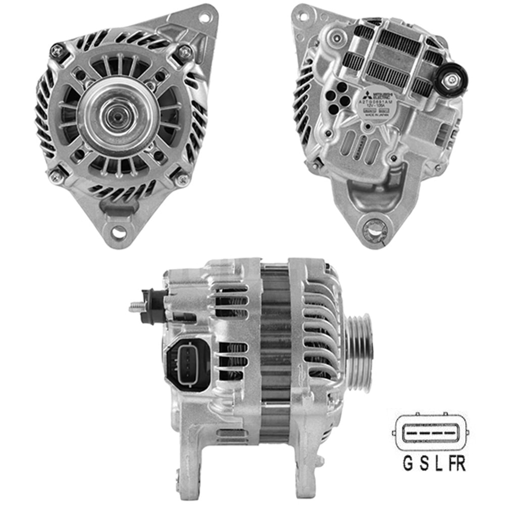 ALT. ALTERNATOR (URETIMDEN KALDIRILMISTIR) 12V 105 AMP MITSUBISHI COLT - GALANT - LANCER - PAJERO / SMART FORFOUR