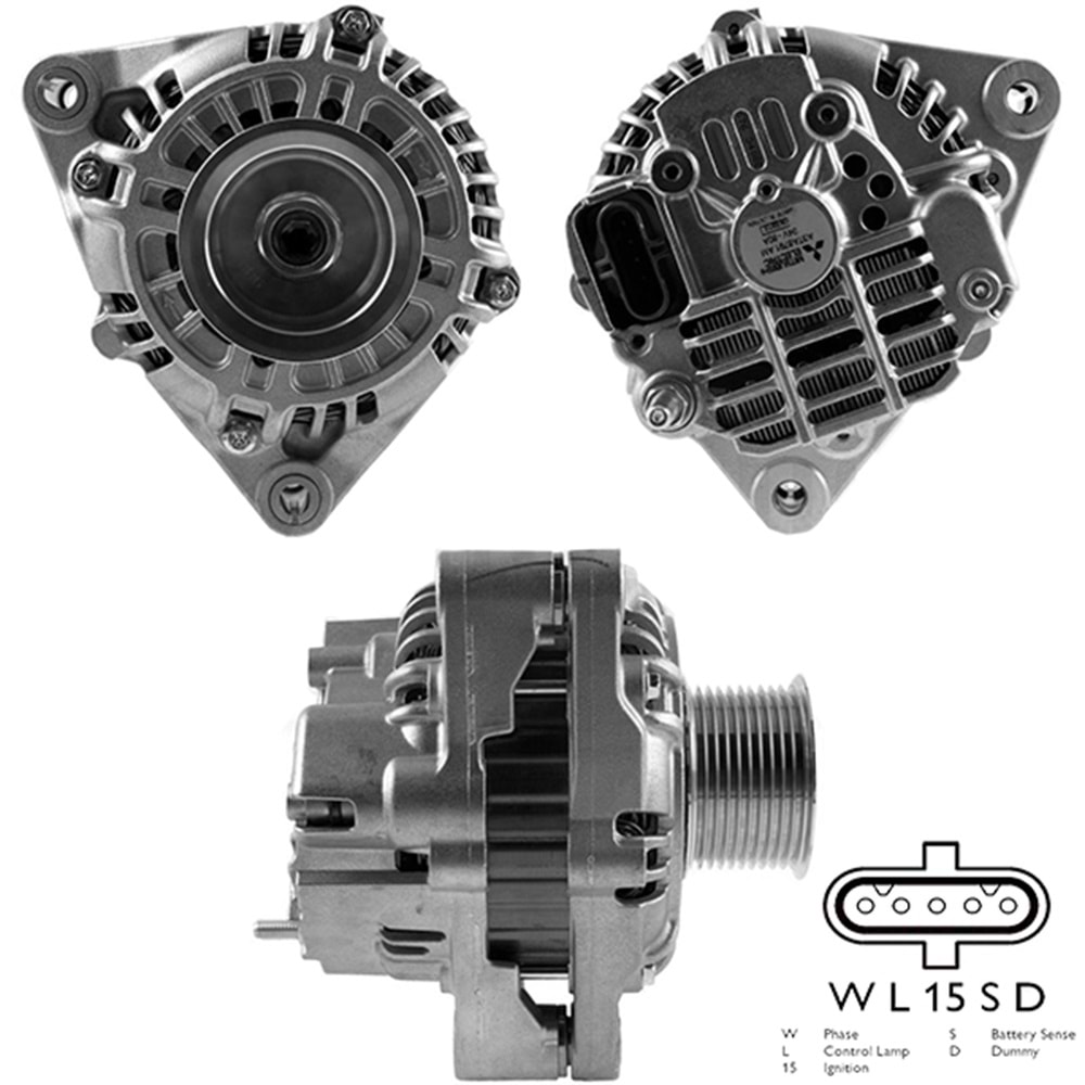 ALT. ALTERNATOR (URETIMDEN KALDIRILMISTIR) 24V 80 AMP DEUTZ / KHD MOTOR
