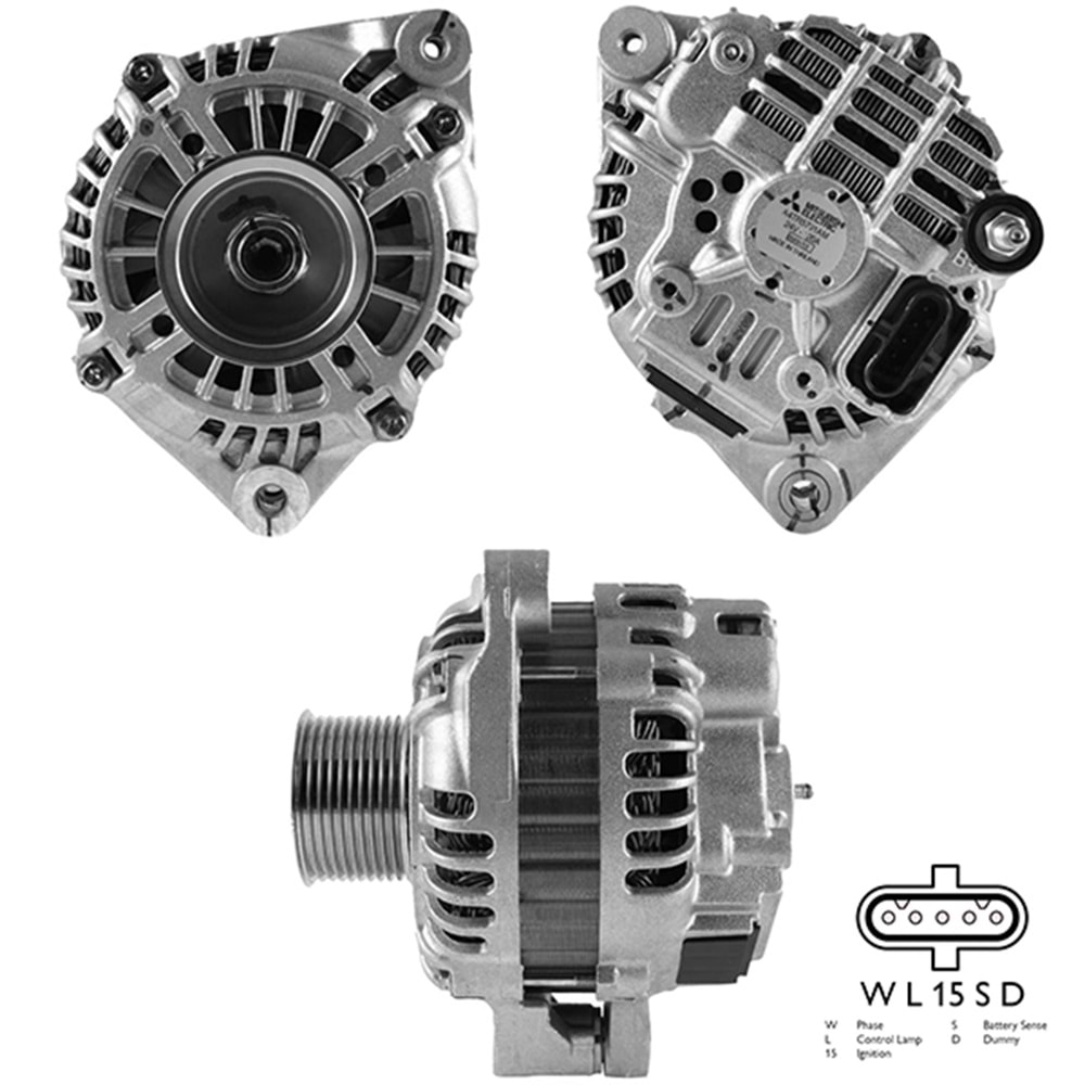 ALT. ALTERNATOR 24V 120 AMP IVECO 190 - 260 - 340 - 380 - 400 - 410 - 440