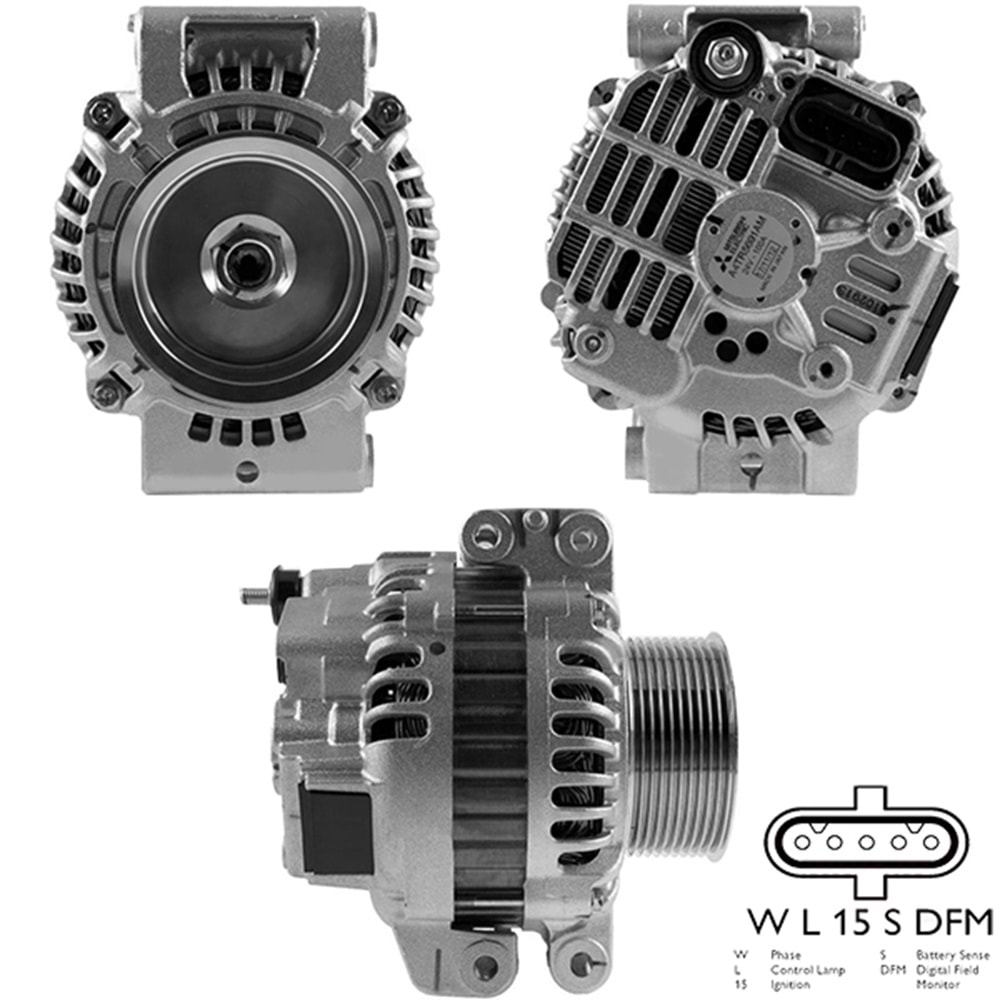 ALT. ALTERNATOR 24V 100 AMP (KASNAK 10 KANAL) SCANIA G480 - P480 - R480 12.7