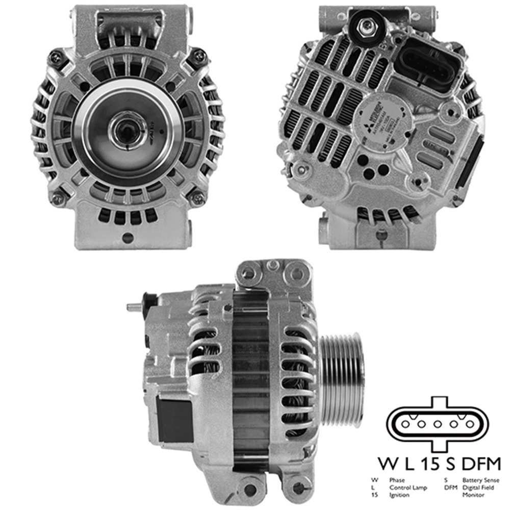 ALT. ALTERNATOR 24V 100 AMP (KASNAK 8 KANAL) SCANIA 230 - 250 - 270 - 280 - 310 - 320 - 340 - 360 - 380 - 400 - 420