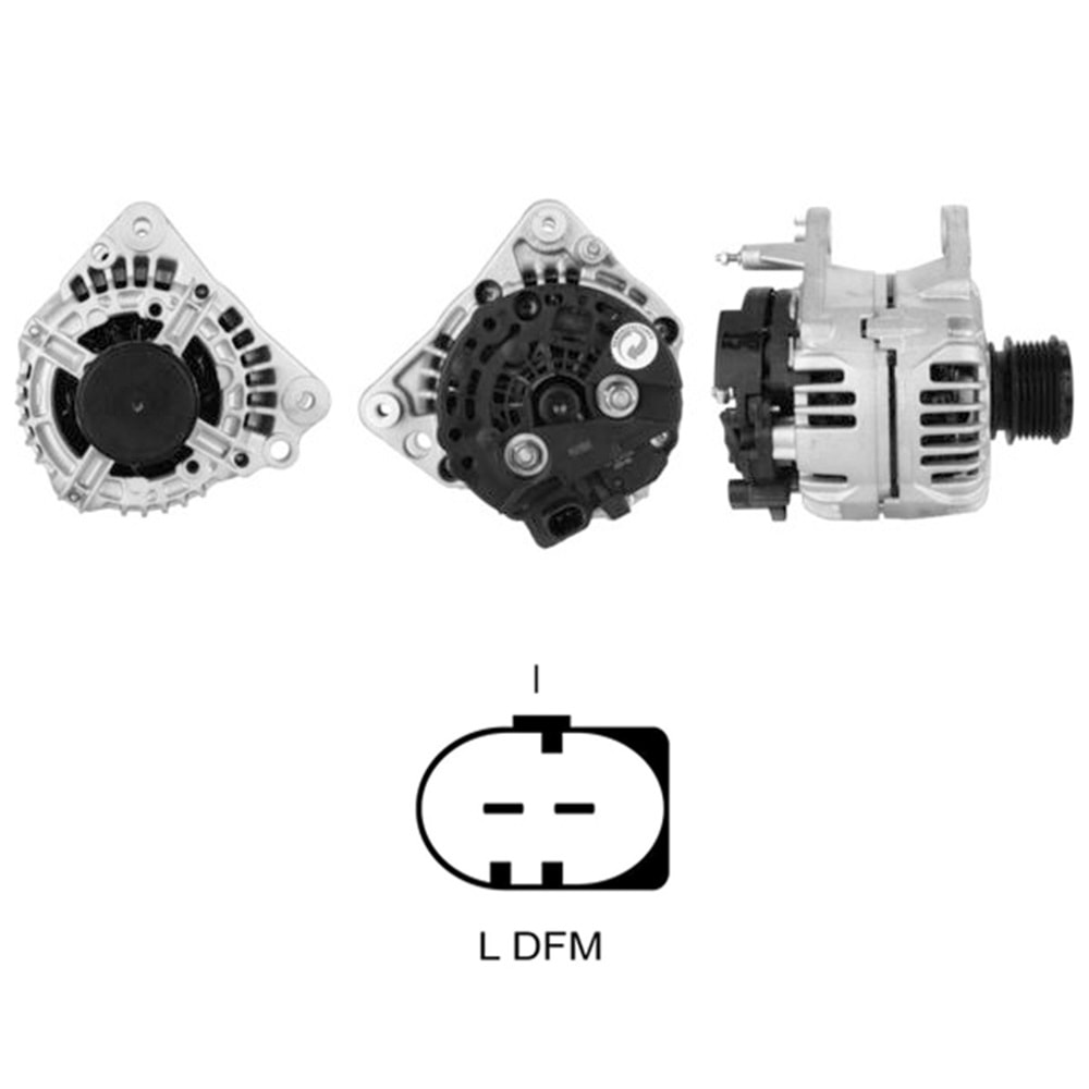 ALT. ALTERNATOR 12V 90 AMP AUDI / FORD / SEAT / SKODA / VOLKSWAGEN (0124325012)