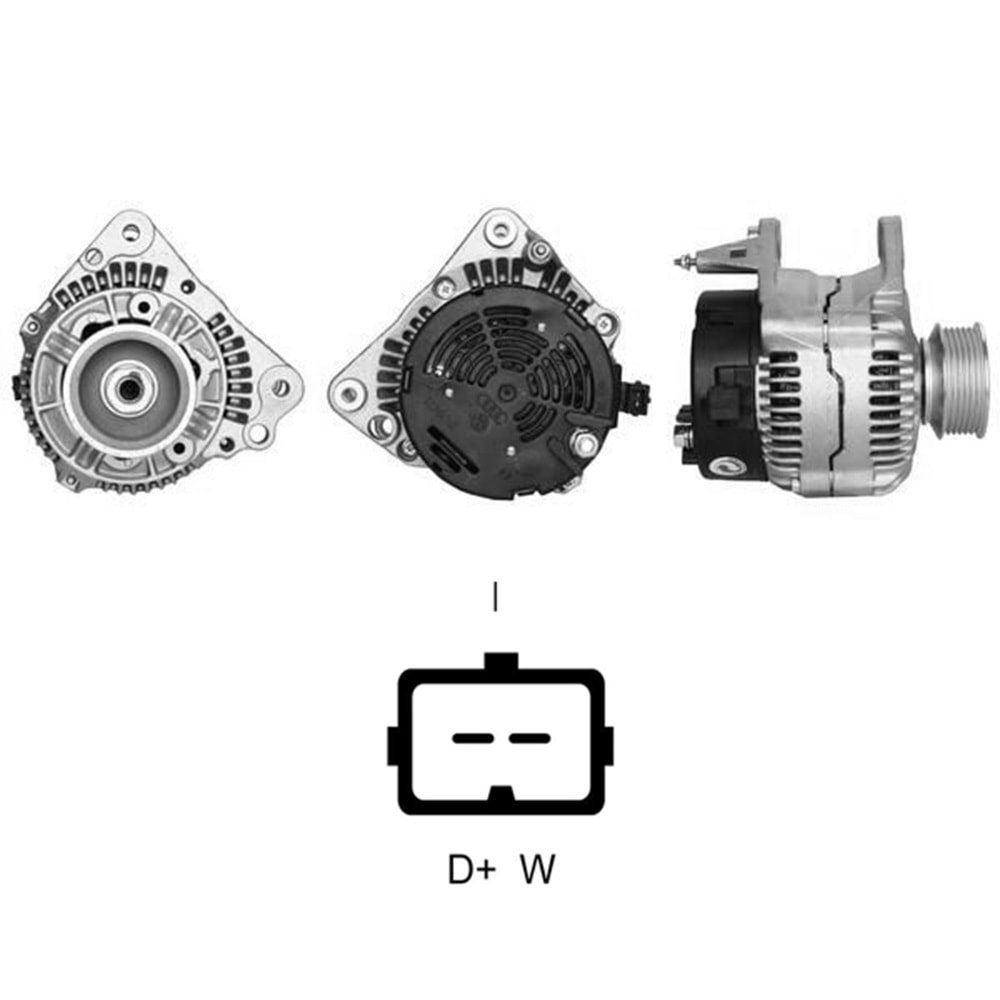 ALT. ALTERNATOR 12V 90 AMP VOLKSWAGEN LT - TRANSPORTER - CARAVELLE - MULTIVAN TDI (0123320018)