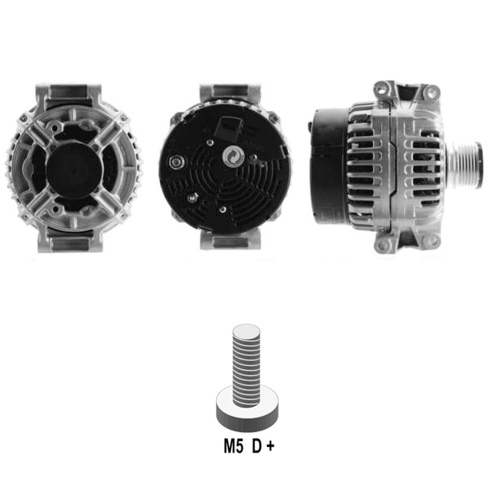 ALT. ALTERNATOR 12V 120 AMP MERCEDES-BENZ 208-211-308-311-313-316-C200-E200-E220-SPRINTER-V200-VITO CDI MOTOR (01245