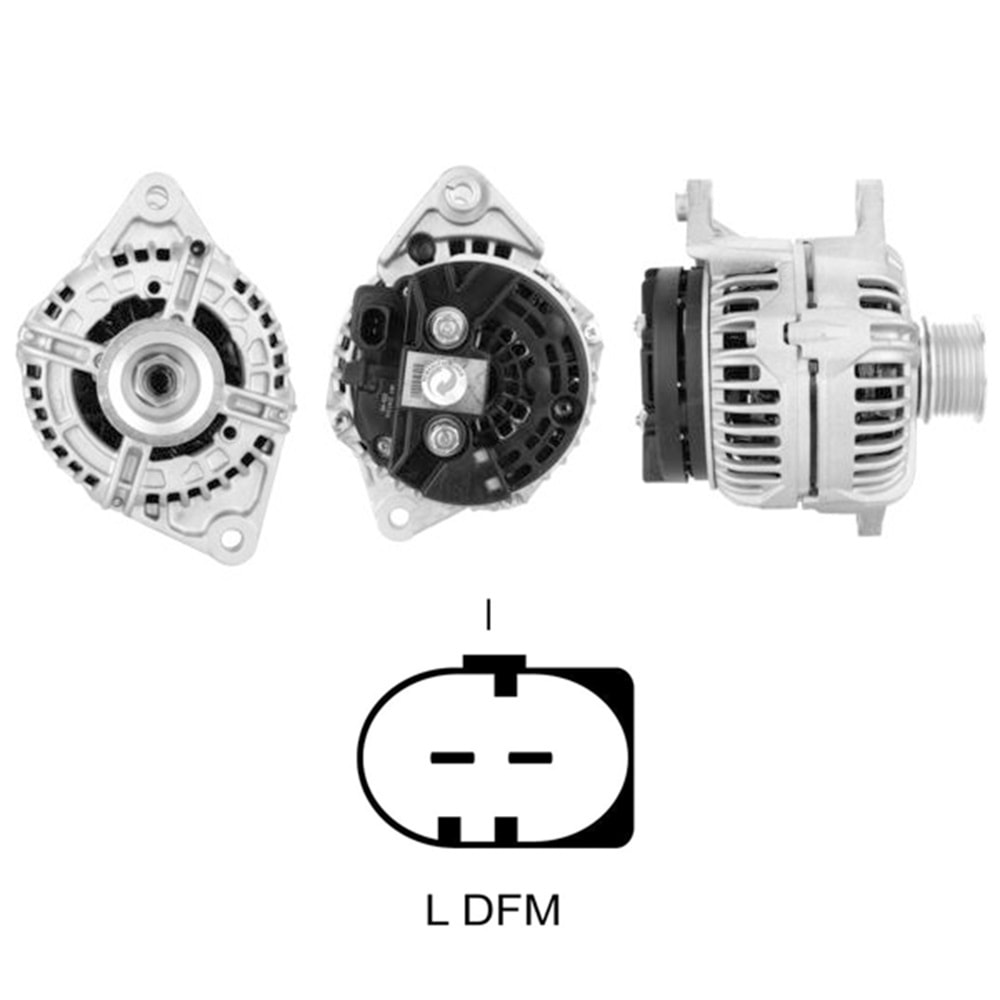 ALT. ALTERNATOR 12V 140 AMP FIAT DUCATO 2.3 JTD / IVECO 29L-35C-35S-40C 2.3 DIZEL (0124525020)