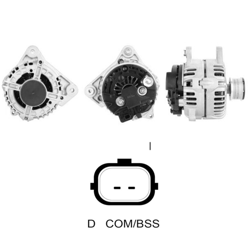 ALT. ALTERNATOR 12V 120 AMP RENAULT CLIO - FLUENCE - GRAND SCENIC - MEGANE II - MODUS - TWINGO (COM UC) (0124425037)
