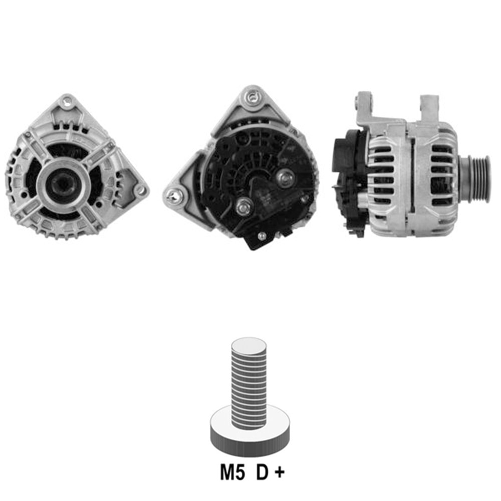 ALT. ALTERNATOR 12V 120 AMP ALFA ROMEO 159 1.8 / FIAT CROMA 1.8 / OPEL ASTRA - MERIVA - SIGNUM - VECTRA - ZAFIRA 1.6
