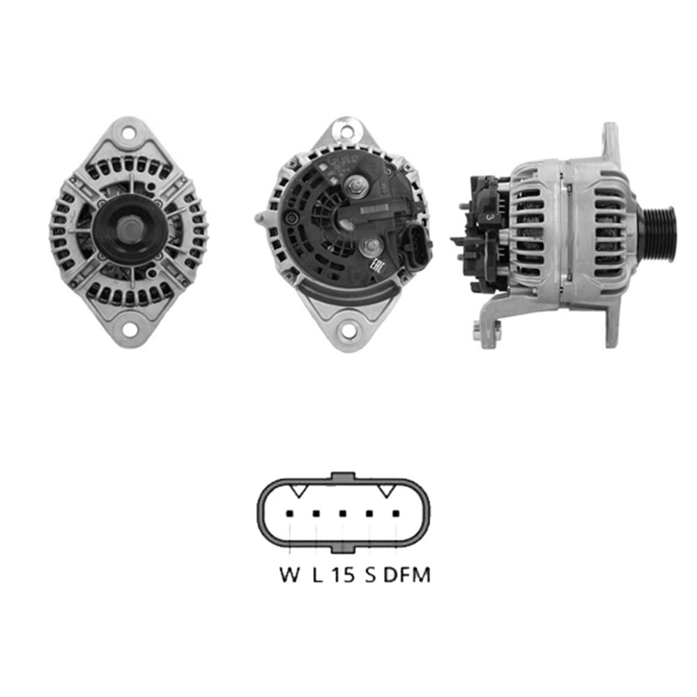 ALT. ALTERNATOR 24V 150 AMP IVECO (0124655279)