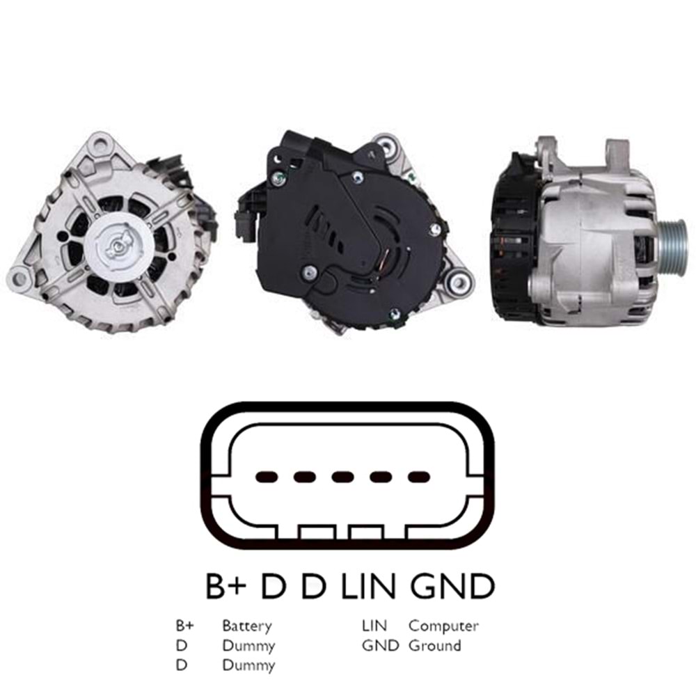 ALT. ALTERNATOR 12V 180 AMP CITROEN 1.6 HDI / PEUGEOT 1.6 HDI (IST60C018)