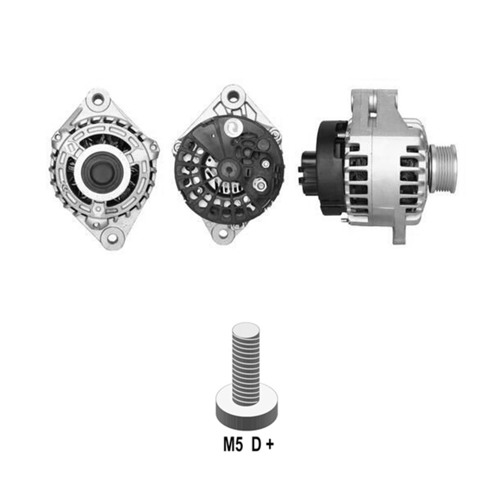 ALT. ALTERNATOR 12V 140 AMP ALFA ROMEO 147 - 156 - 159 / FIAT BRAVO - GRANDE PUNTO - LINEA - STILO / LANCIA / OPEL A