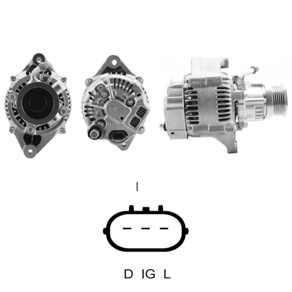 ALT. ALTERNATOR 12V 100 AMP HYUNDAI ACCENT - GETZ - MATRIX 1.5 CRDI (37300-27600)