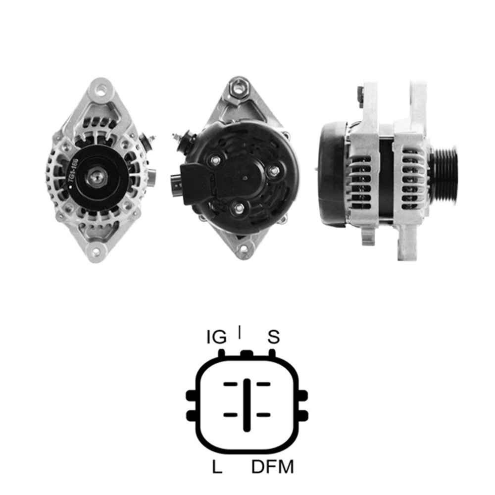 ALT. ALTERNATOR 12V 80 AMP TOYOTA YARIS 1.0 VVT-I (104210-8160 - DAN1077)