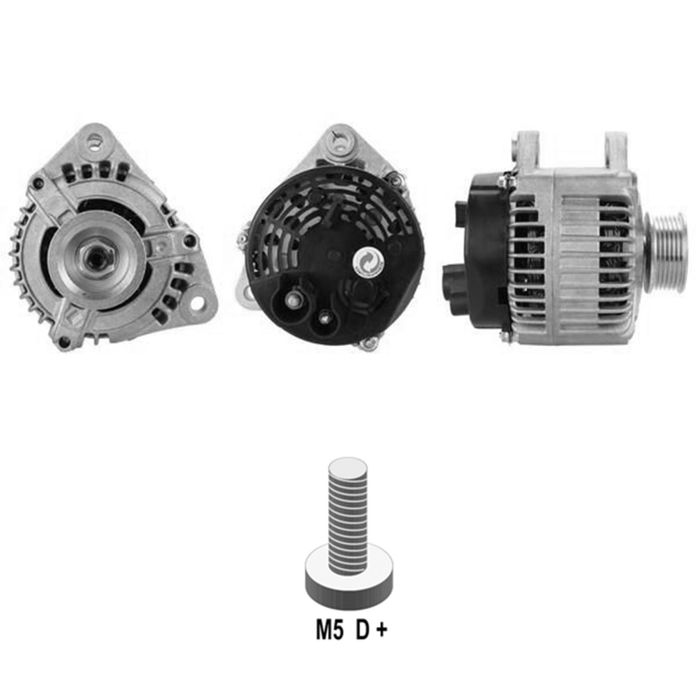 ALT. ALTERNATOR 12V 100 AMP FIAT BRAVA - COUPE - MAREA 2.0 - SCUDO 1.6 / LANCIA LYBRA 2.0 (63321426) (DAN518)