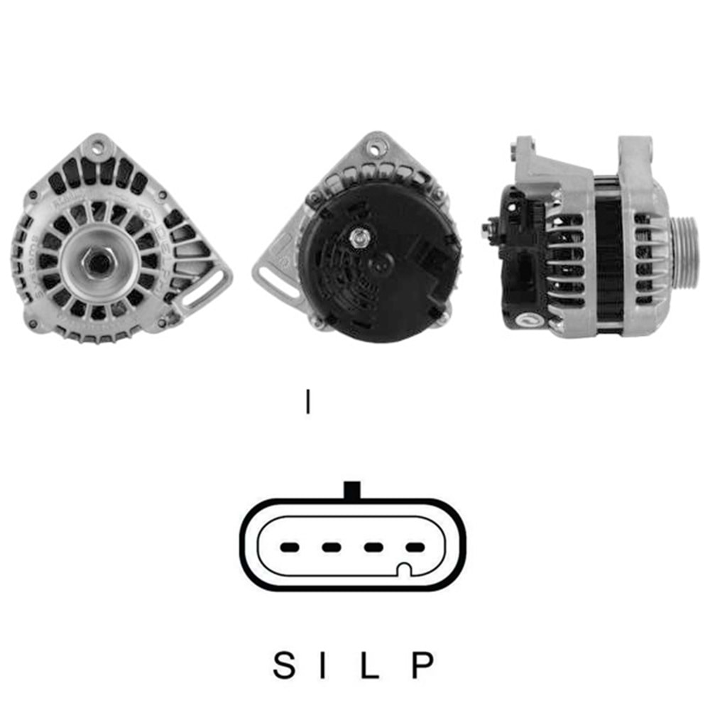 ALT. ALTERNATOR 12V 75 AMP RENAULT CLIO 1.1 - 1.2 - KANGOO 1.2 - TWINGO 1.2 (10480214)
