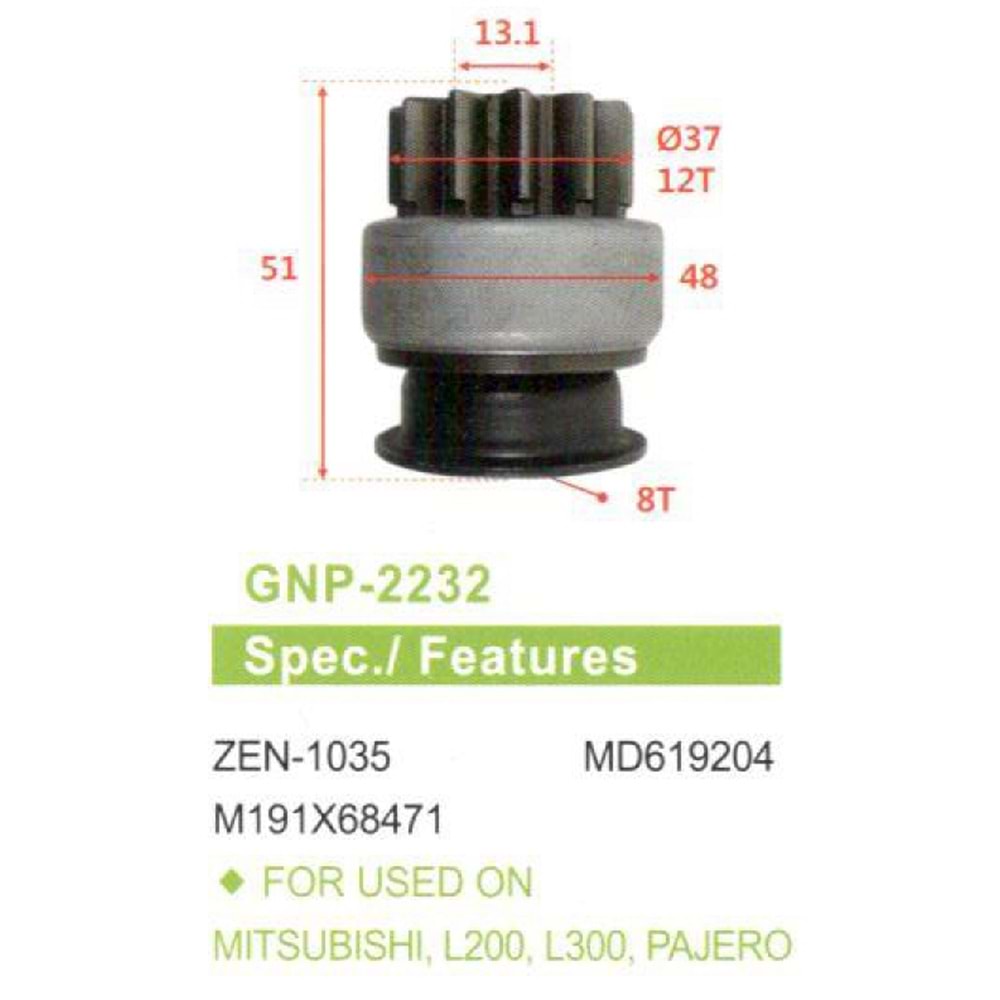 MARS DISLISI (UMD-5447) 12 DIS MITSUBISHI L300