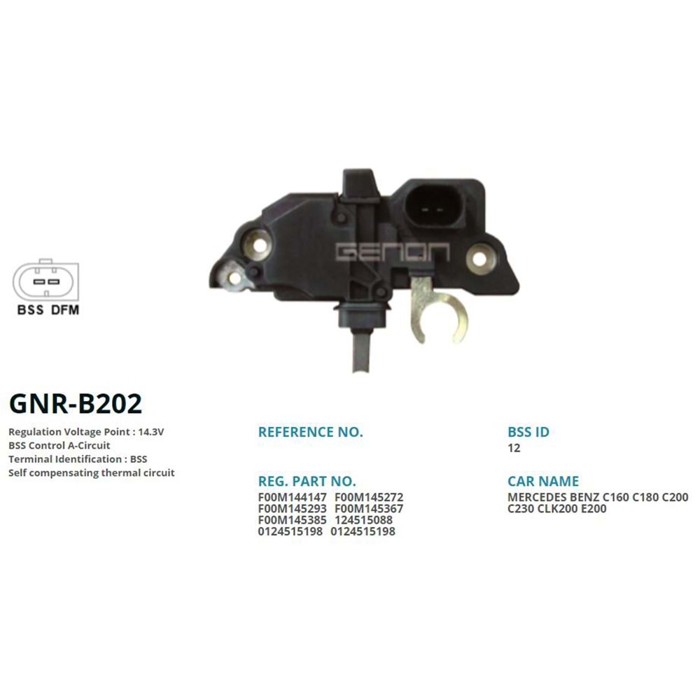 ALT. KONJEKTOR 12V MERCEDES C180 - C200 - E200 - VIANO - VITO (BSS)