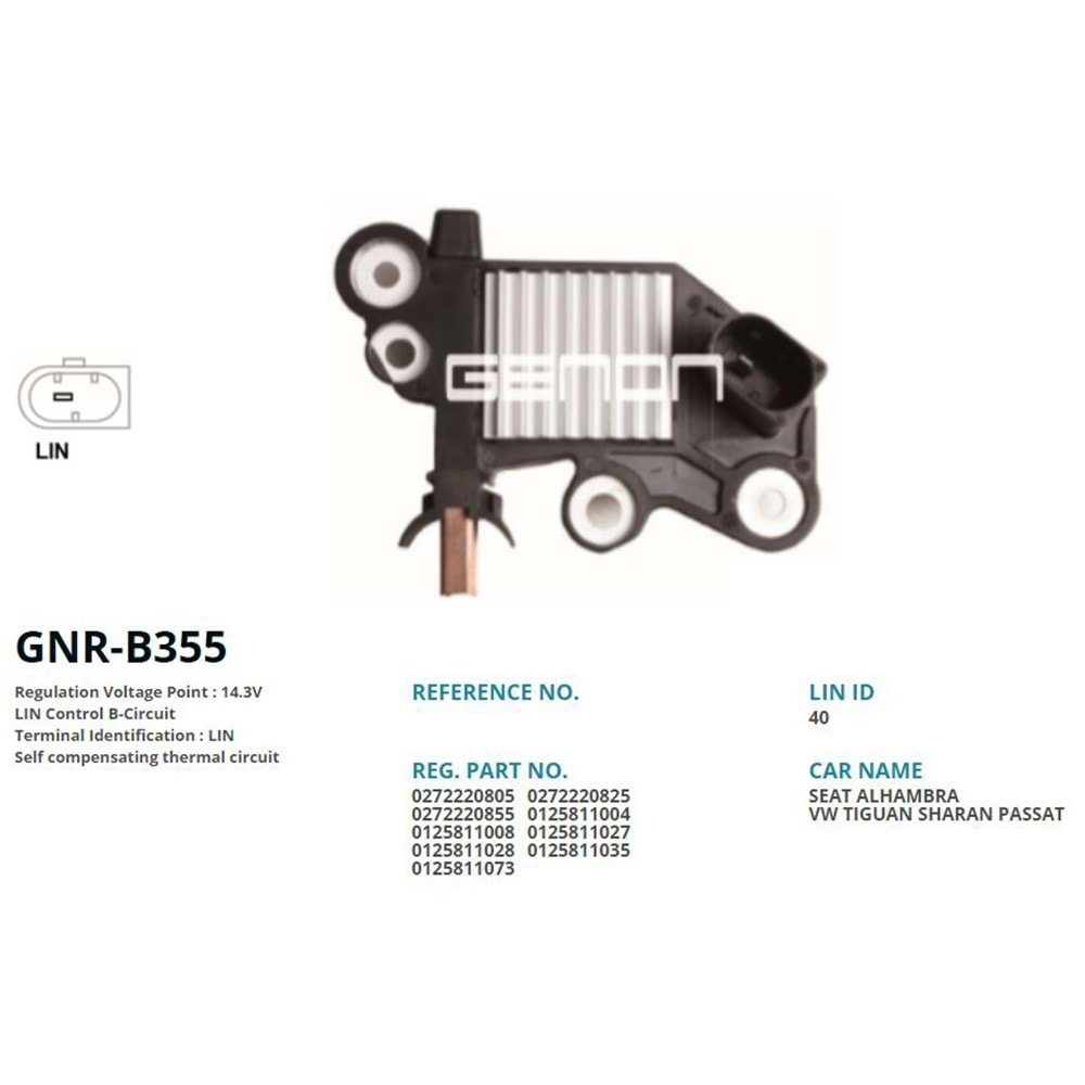 ALT. KONJEKTOR 12V AUDI A3 / SEAT LEON - ALHAMBRA - ATECA / SKODA OCTAVIA - SUPERB - KODIAQ / VOLKSWAGEN GOLF - PAS