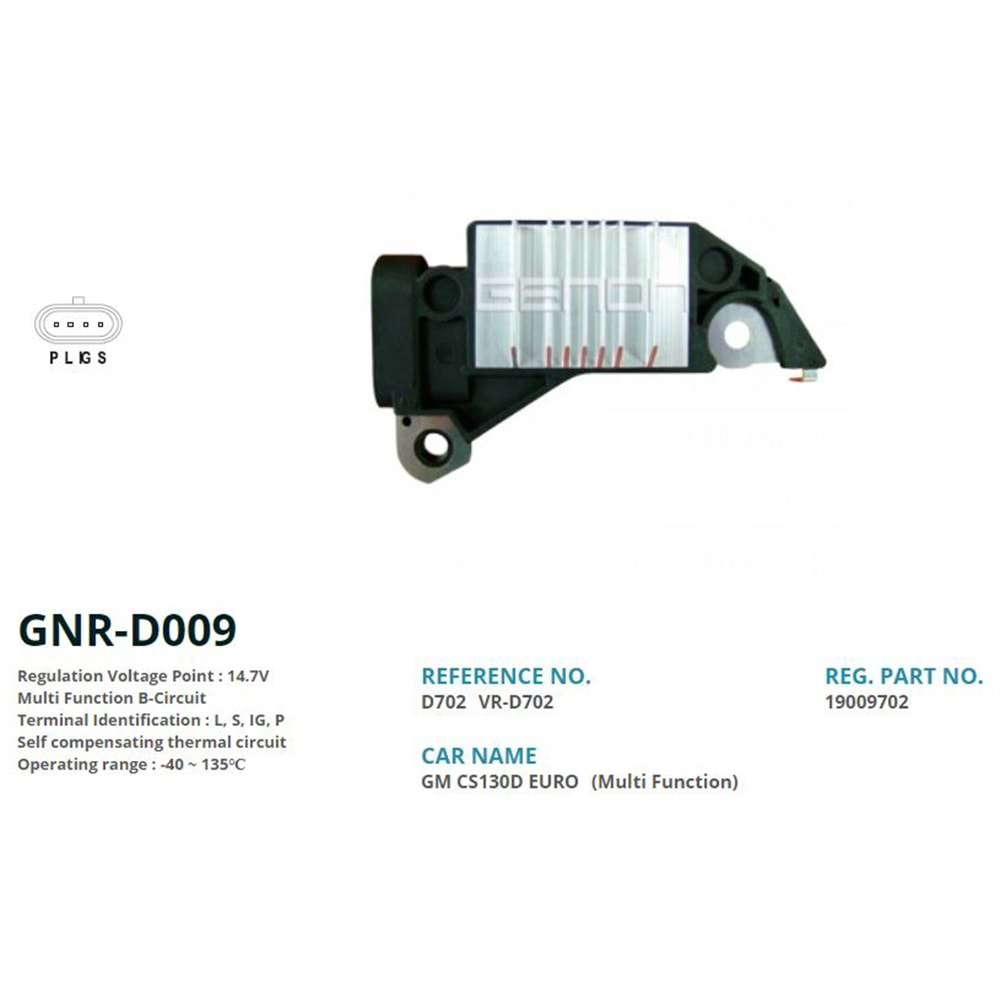 ALT. KONJEKTOR 12V JEEP CHEROKEE / DAEWOO NEXIA - LANOS - ESPERO / KIA SEPHIA (L, S, IG, P)