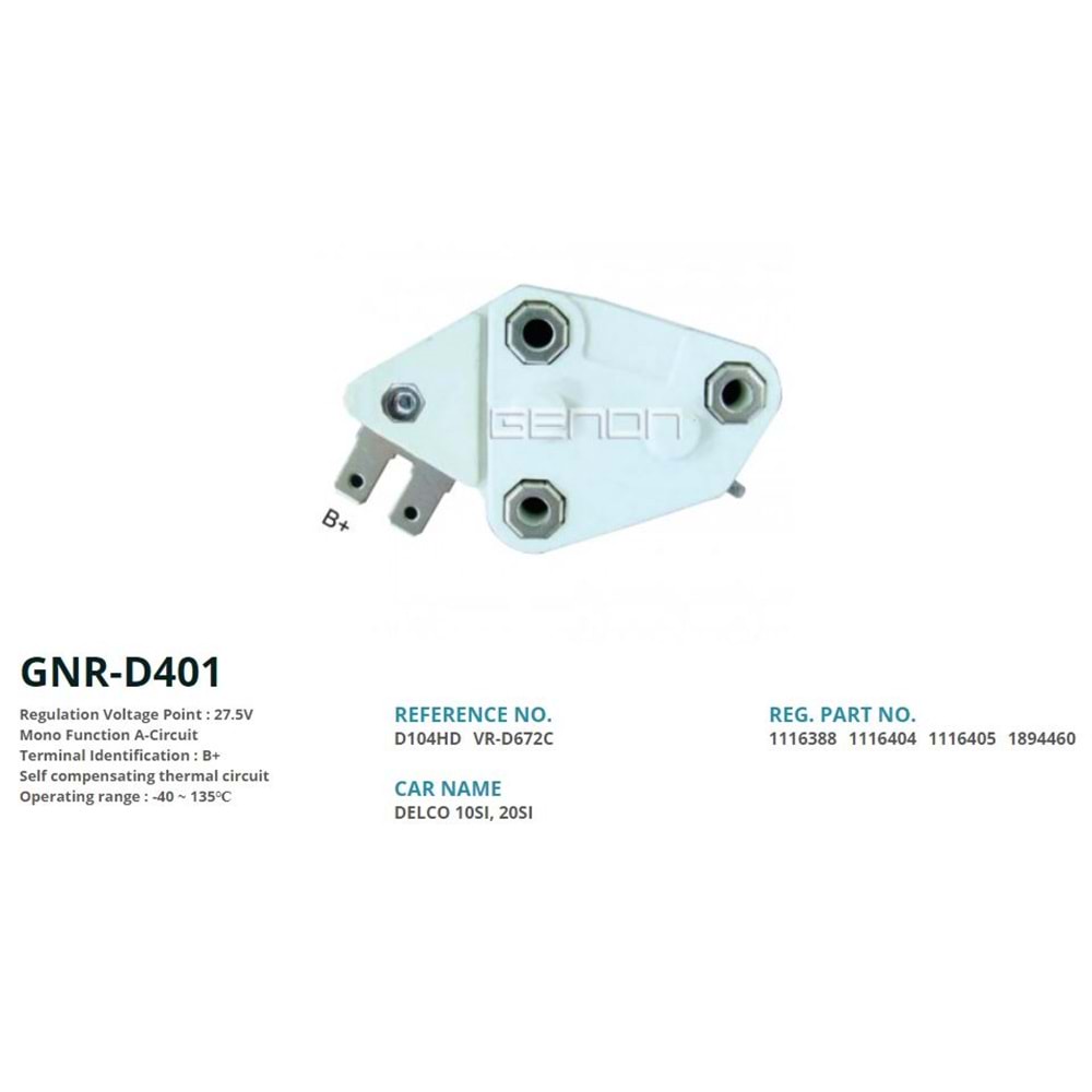 ALT. KONJEKTOR 24V CATERPILLAR (10SI - 20SI - 27SI) (B+)