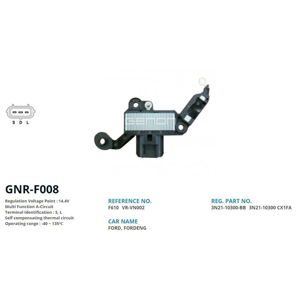 ALT. KONJEKTOR 12V FORD TRANSIT VISTEON (S, L)