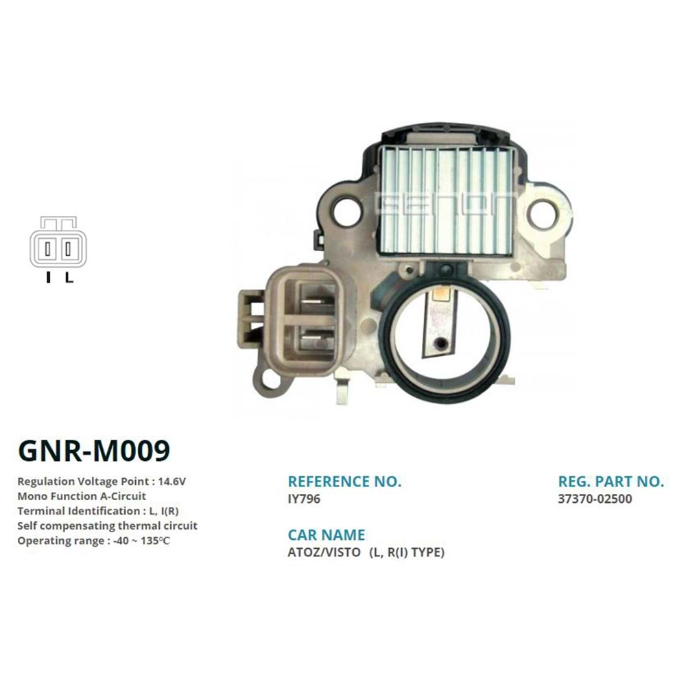 ALTERNATOR KONJEKTOR 12V HYUNDAI ATOS - ELENTRA / MITSUBISHI COLT - GALANT (L, I(R))