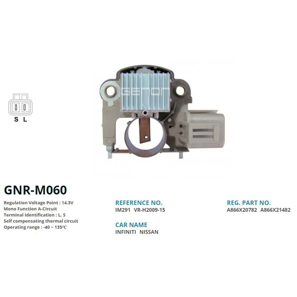 ALTERNATOR KONJEKTOR 12V NISSAN SUNNY - PRIMERA (L, S)