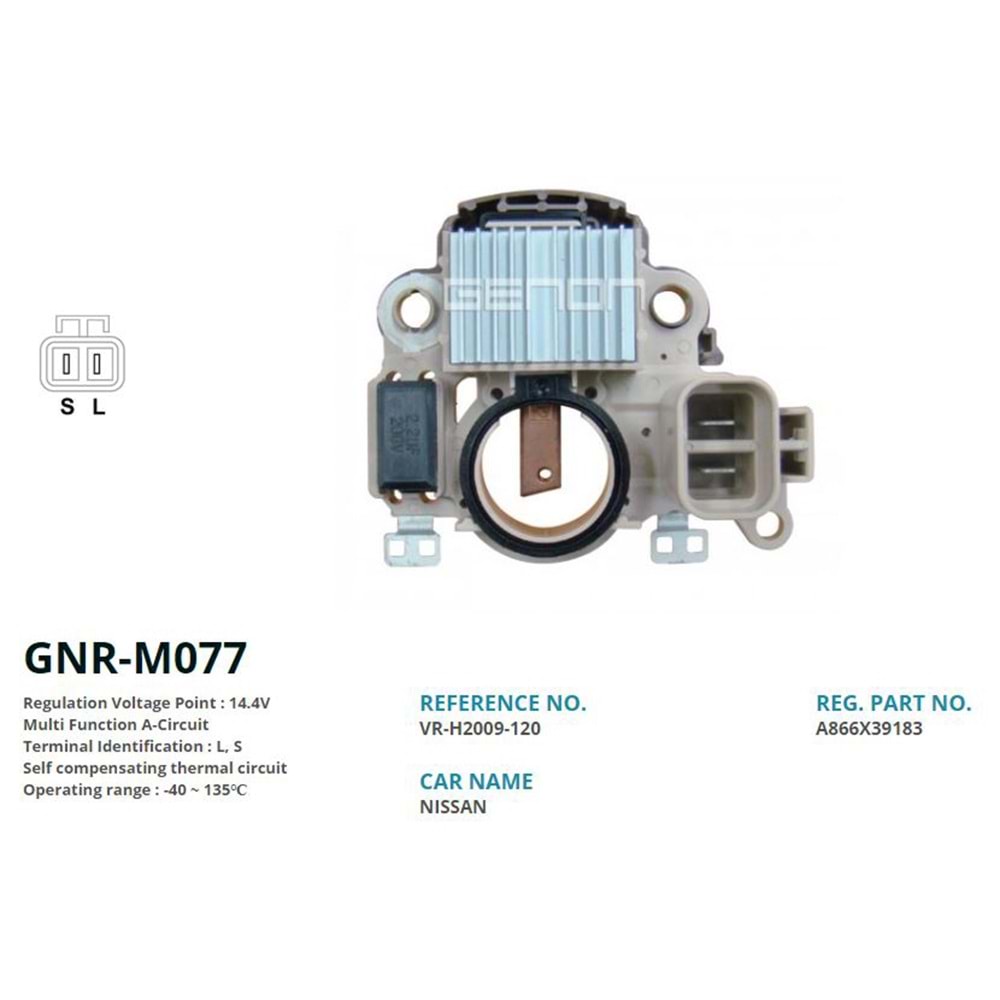 ALTERNATOR KONJEKTOR 12V NISSAN (L, S)