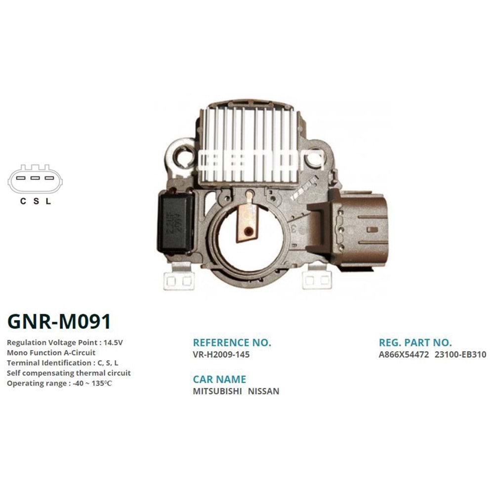 ALT. KONJEKTOR 12V NISSAN (C, S, L)