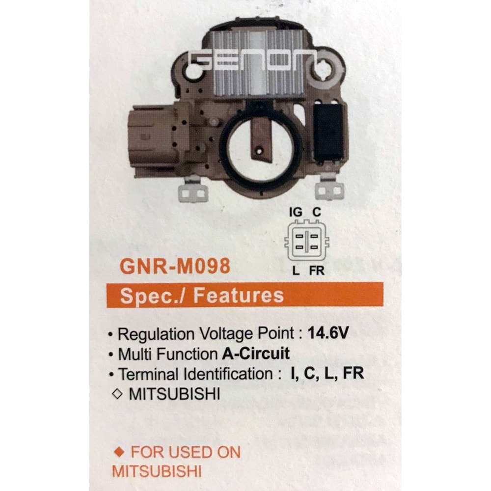 ALT. KONJEKTOR 12V MITSUBISHI (I, C, L, FR)