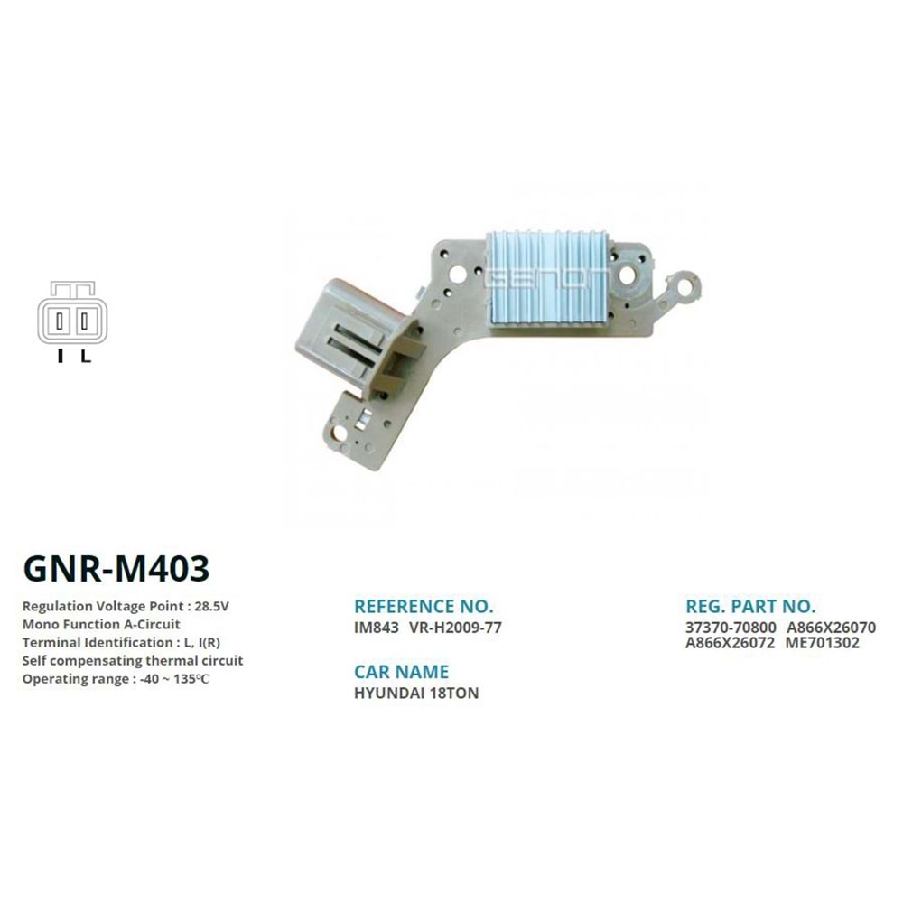 ALT. KONJEKTOR 24V MITSUBISHI PRESTIGE - SAFIR / KOMATSU (L, I(R))