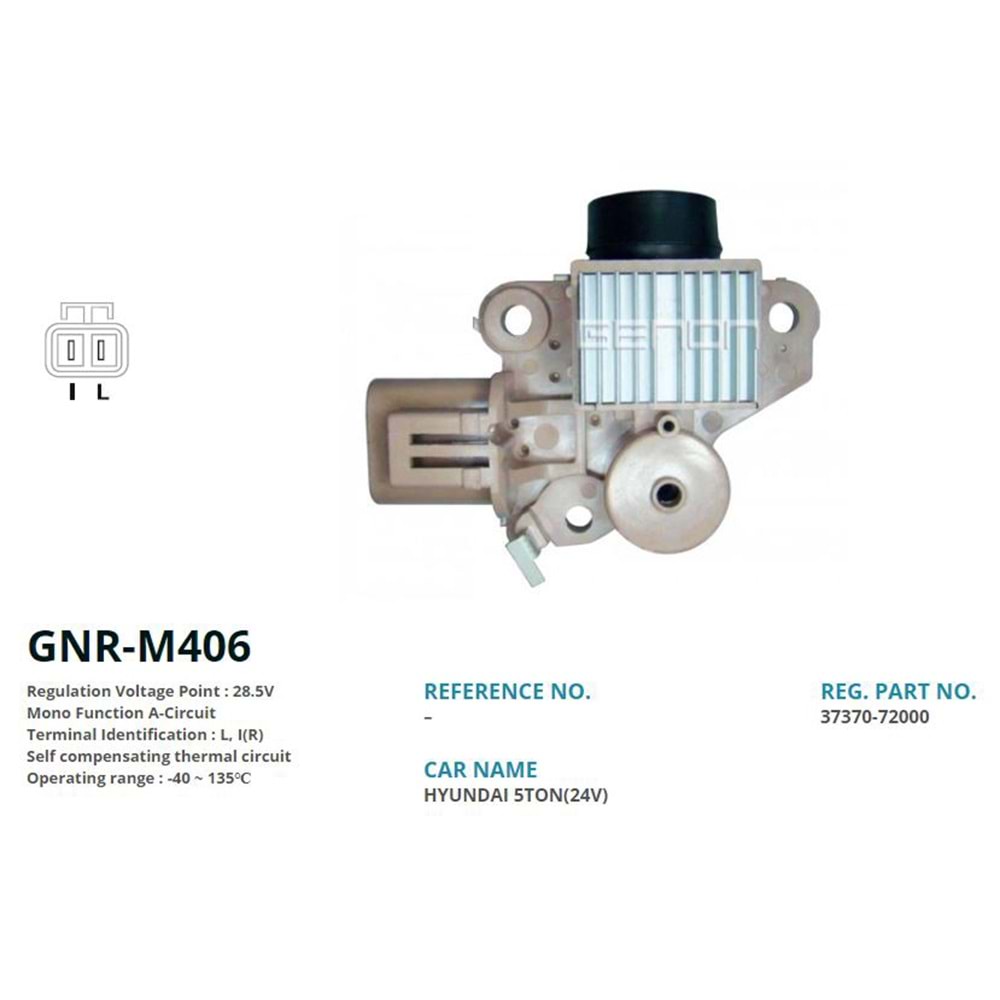 ALTERNATOR KONJEKTOR 24V HYUNDAI KAMYON YENI MODEL (L, I(R))