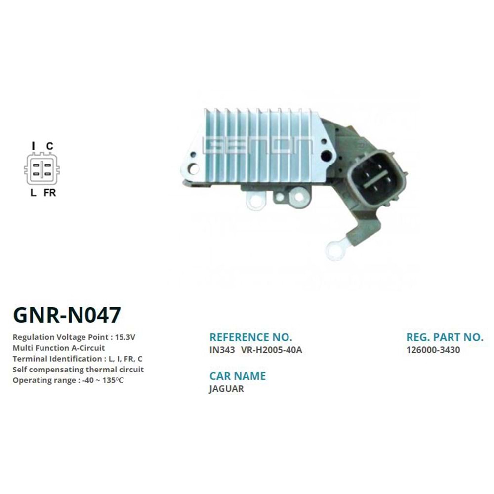 ALTERNATOR KONJEKTOR 12V JAGUAR (L, I, FR, C)