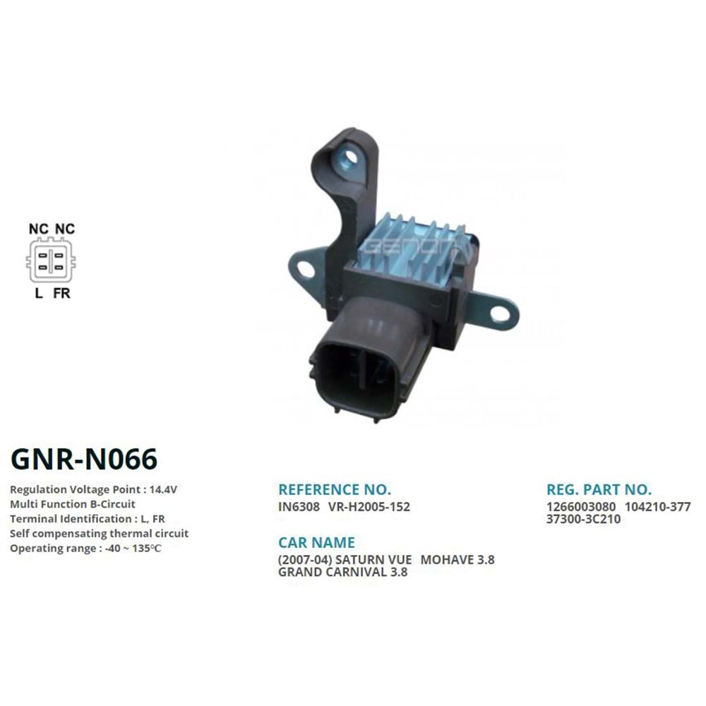 ALT. KONJEKTOR 12V GM / SATURN VUE (2004-2007) (L, FR)