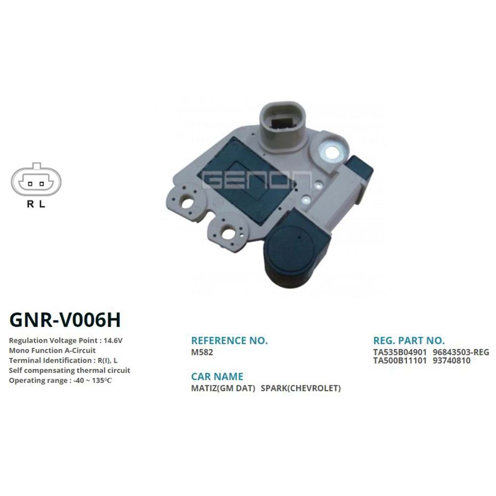 ALT. KONJEKTOR 12V HYUNDAI ATOZ / KIA PICANTO 70 AMP ALT. (R(I), L)