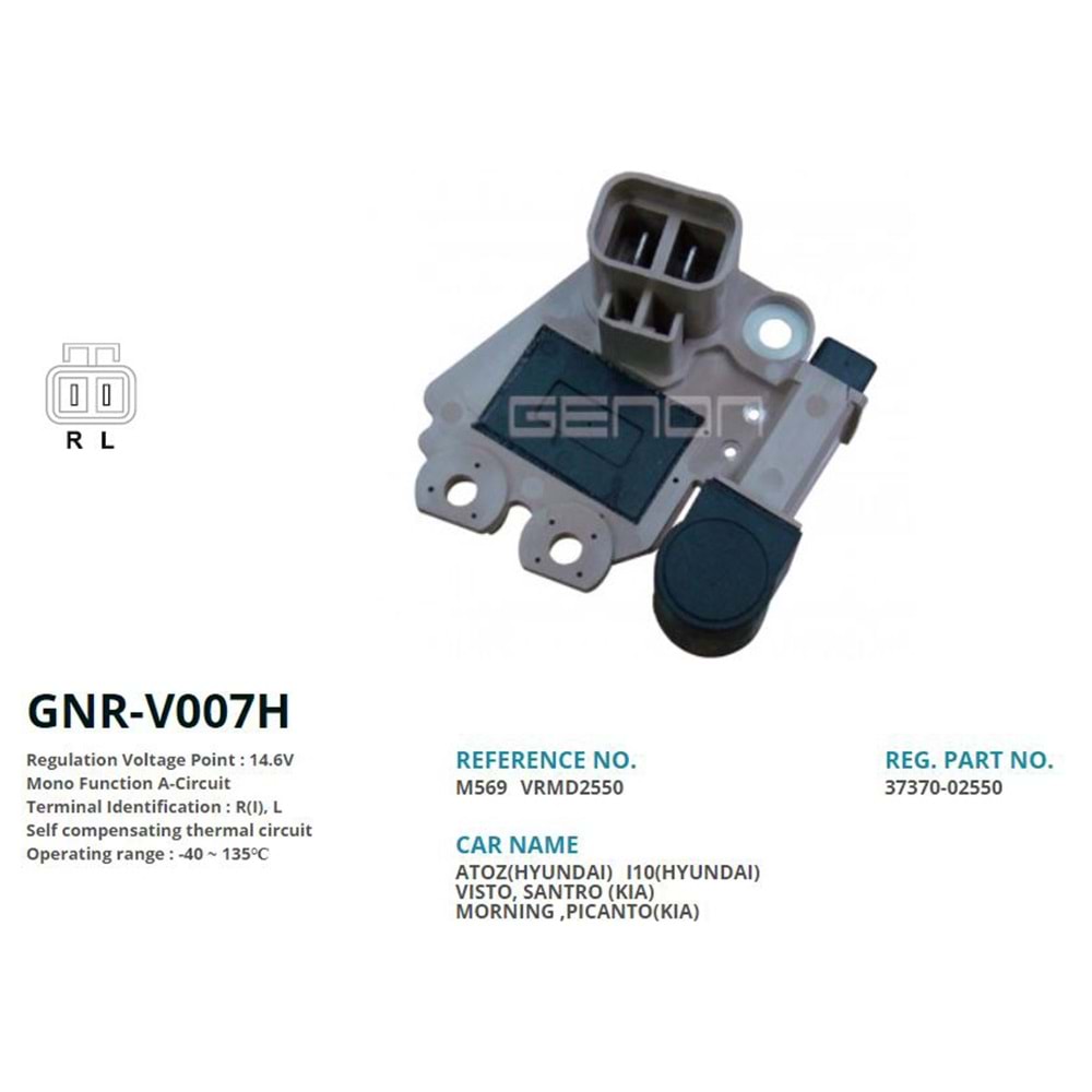 ALT. KONJEKTOR 12V HYUNDAI ATOS / GETZ / SANTRO / KIA PICANTO (R(I), L)