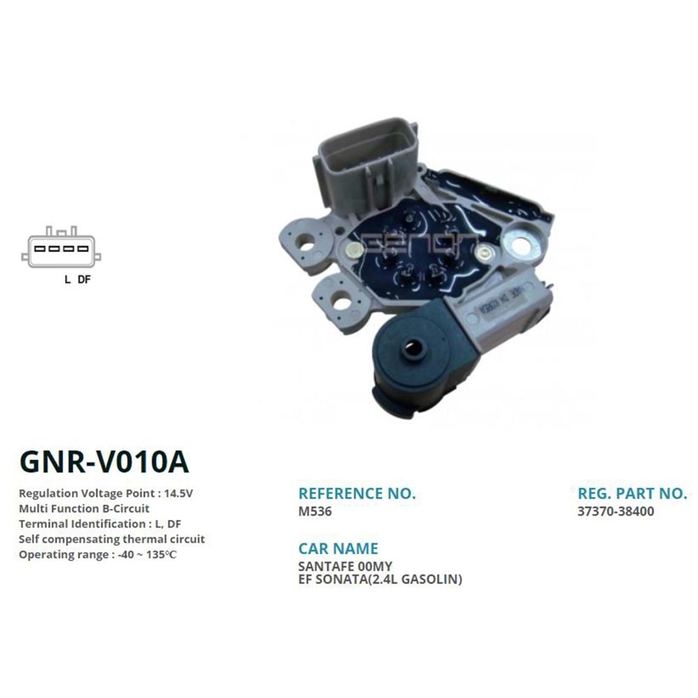 ALT. KONJEKTOR 12V HYUNDAI SONATA-SANTA FE 4 FIS (L, DF)