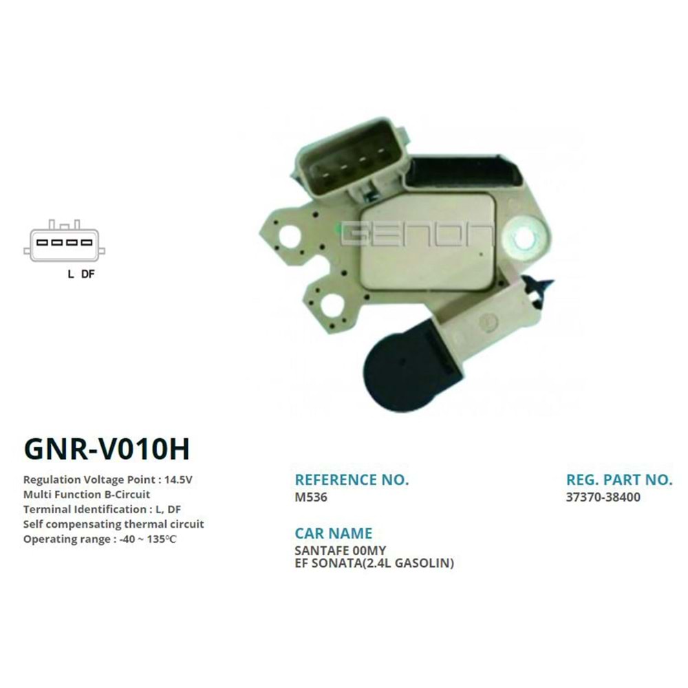 ALT. KONJEKTOR 12V HYUNDAI SONATA - SANTA FE (L, DF)