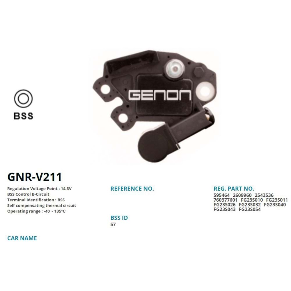 ALT. KONJEKTOR 12V BMW 525d - 530d - 640d - 730d - 740d 750d - X5 - X6 (BSS)