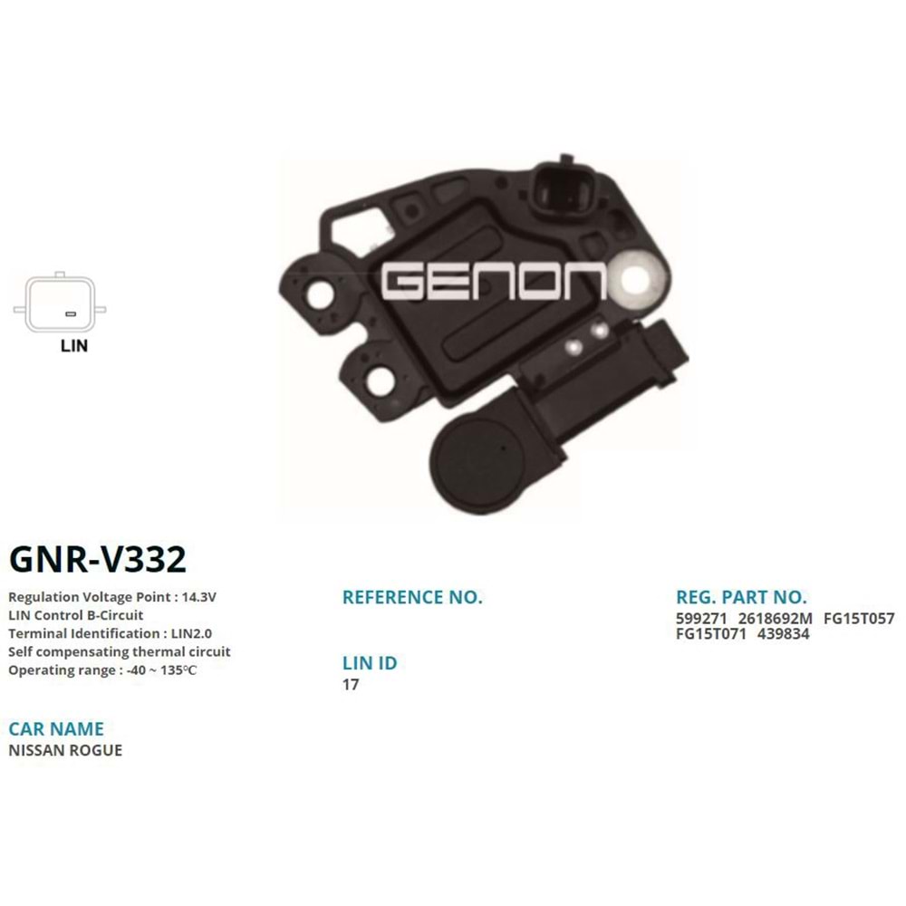 ALT. KONJEKTOR 12V RENAULT CLIO - MEGANE - FLUENCE - TALISMAN - KADJAR - TRAFIC/ OPEL VIVARO / NISSAN QASHQAI - X-T
