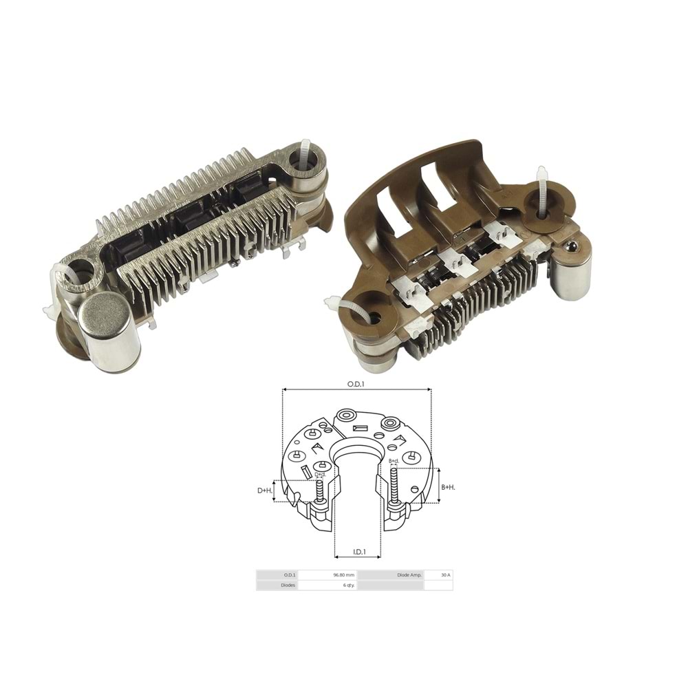ALT. DIOT TABLASI 75MM MITSUBISHI / FORD / CHRYSLER
