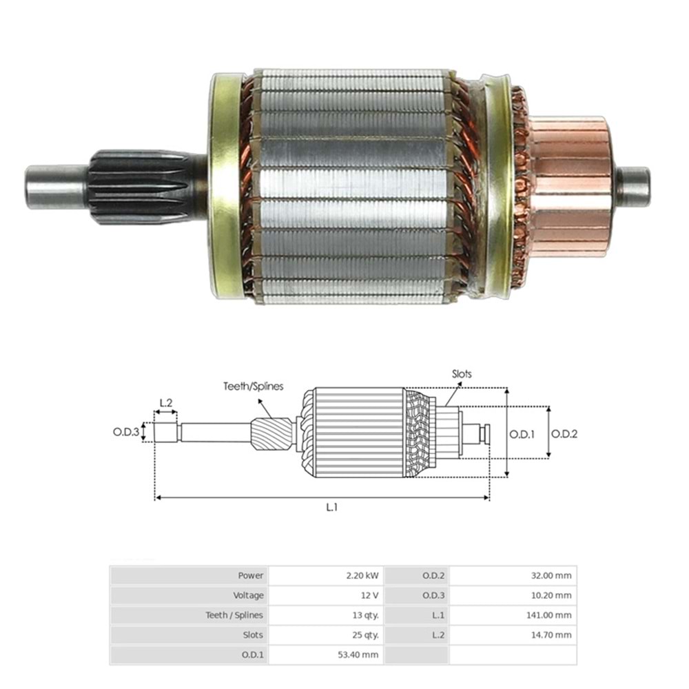 MARS KOLLEKTORU 12V 13 DIS MITSUBISHI L300 Y.M. / RENAULT MASTER (UMK-1040)