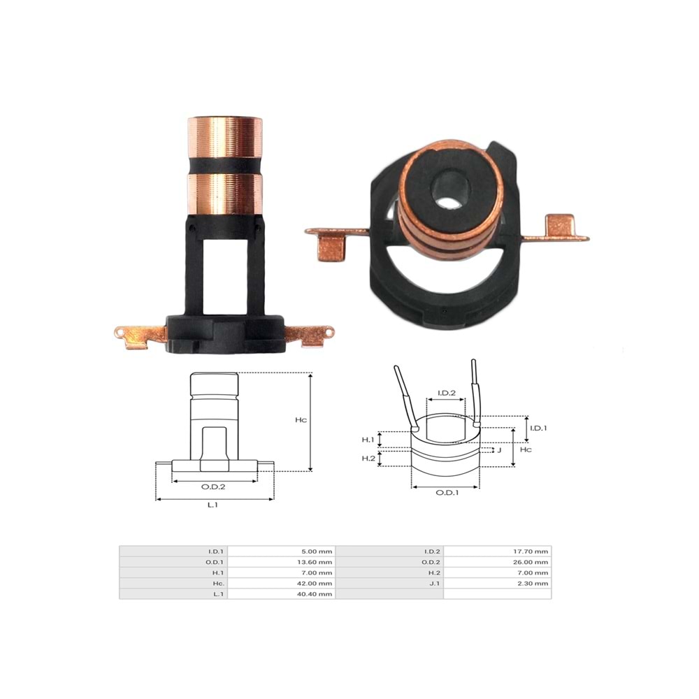 ALT. ROTOR BAKIRI FORD TRANSIT V347 155PS 5.13/13.5 X 42.3MM (GEBE-2083)
