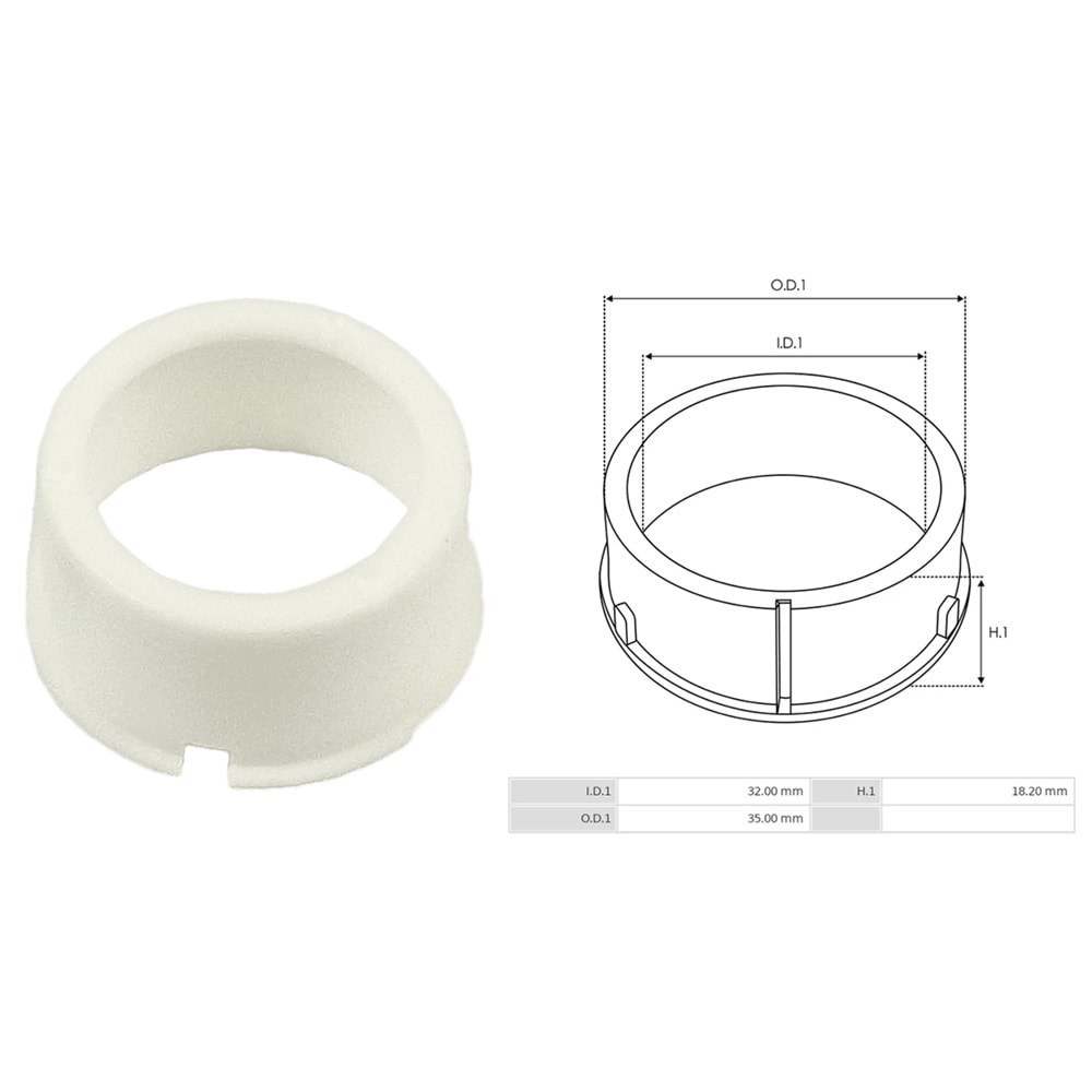 ALT. RULMAN PLASTIGI BOSCH TIP (1120591060 / CARGO-136235) (BOY:19 IC CAP:32 DIS CAP:35)