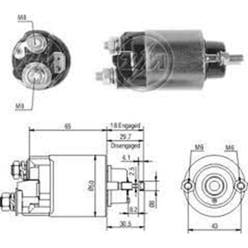 MARS OTOMATIGI 12V AGRALE / GM - CHEVROLET / GM - ISUZU / JOHN DEERE / KUBATO / MASSEY FERGUSON (ZM-705)