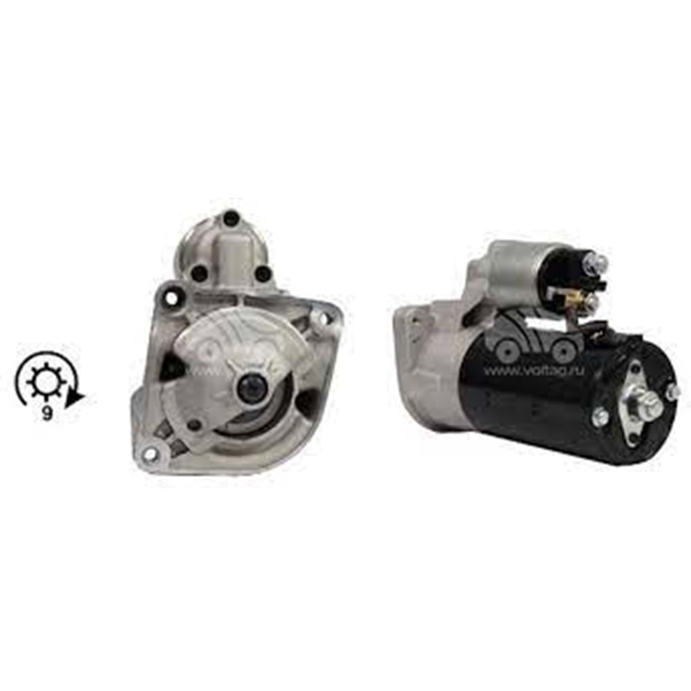 MARS MOTORU 12V 2,5 KW 9 DIS CITROEN JUMPER 2.8 HDI / FIAT DUCATO 2.3-2.8 JTD / PEUGEOT BOXER 2.8 HDI (000110930