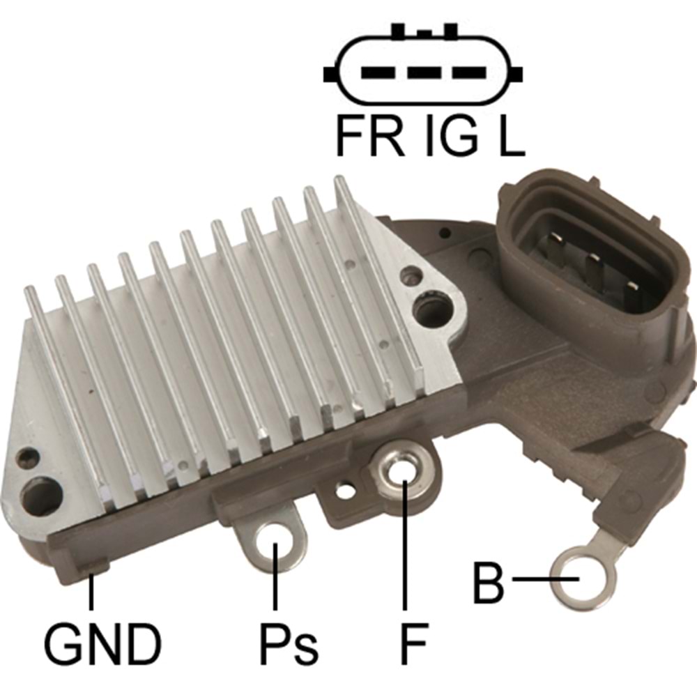 ALT. KONJEKTOR 12V FR(DFM)-IG-L TERMINAL HONDA CIVIC VI 1.4I 16V / TOYOTA YARIS 1.0 1999->2005 16V 90 AMP