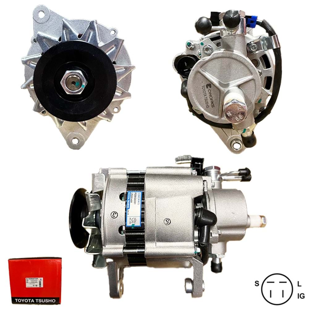 ALT. ALTERNATOR (TOYOTA TSUSHO) 24V 35 AMP ISUZU NKR / NPR KAMYON E.M. (4BE1)
