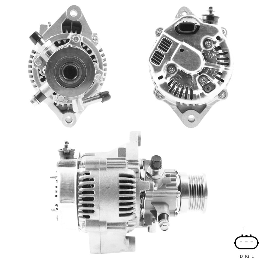 ALT. ALTERNATOR (TOYOTA TSUSHO) 12V 100 AMP HYUNDAI ACCENT II 1.5 CRDI (D-IG-L) (37300-27502)