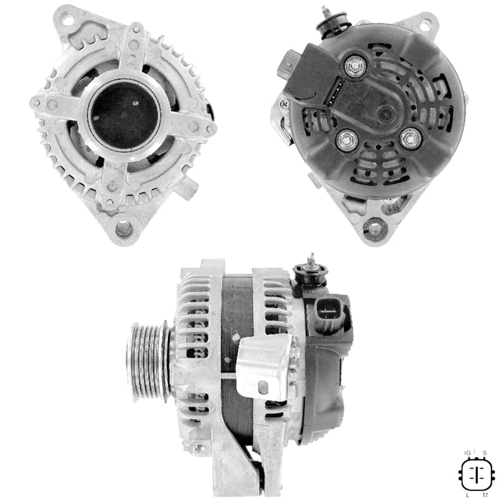 ALT. ALTERNATOR (TOYOTA TSUSHO) 12V 130 AMP TOYOTA AVENSIS - VERSO - COROLLA - RAV4 2.0 D-4D (104210-3250)